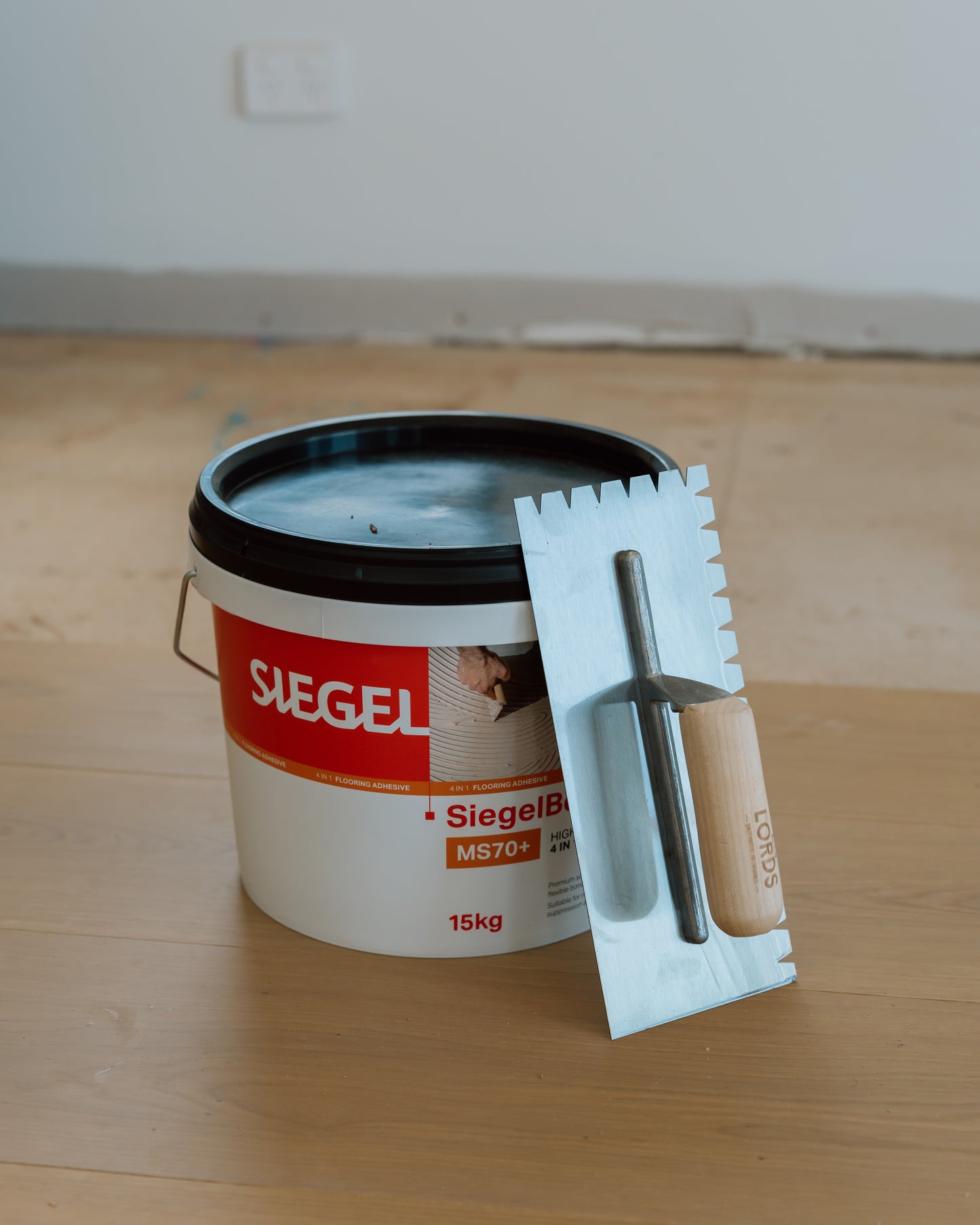 Lords Flat V-Notch Flooring Trowel — Professional Grade