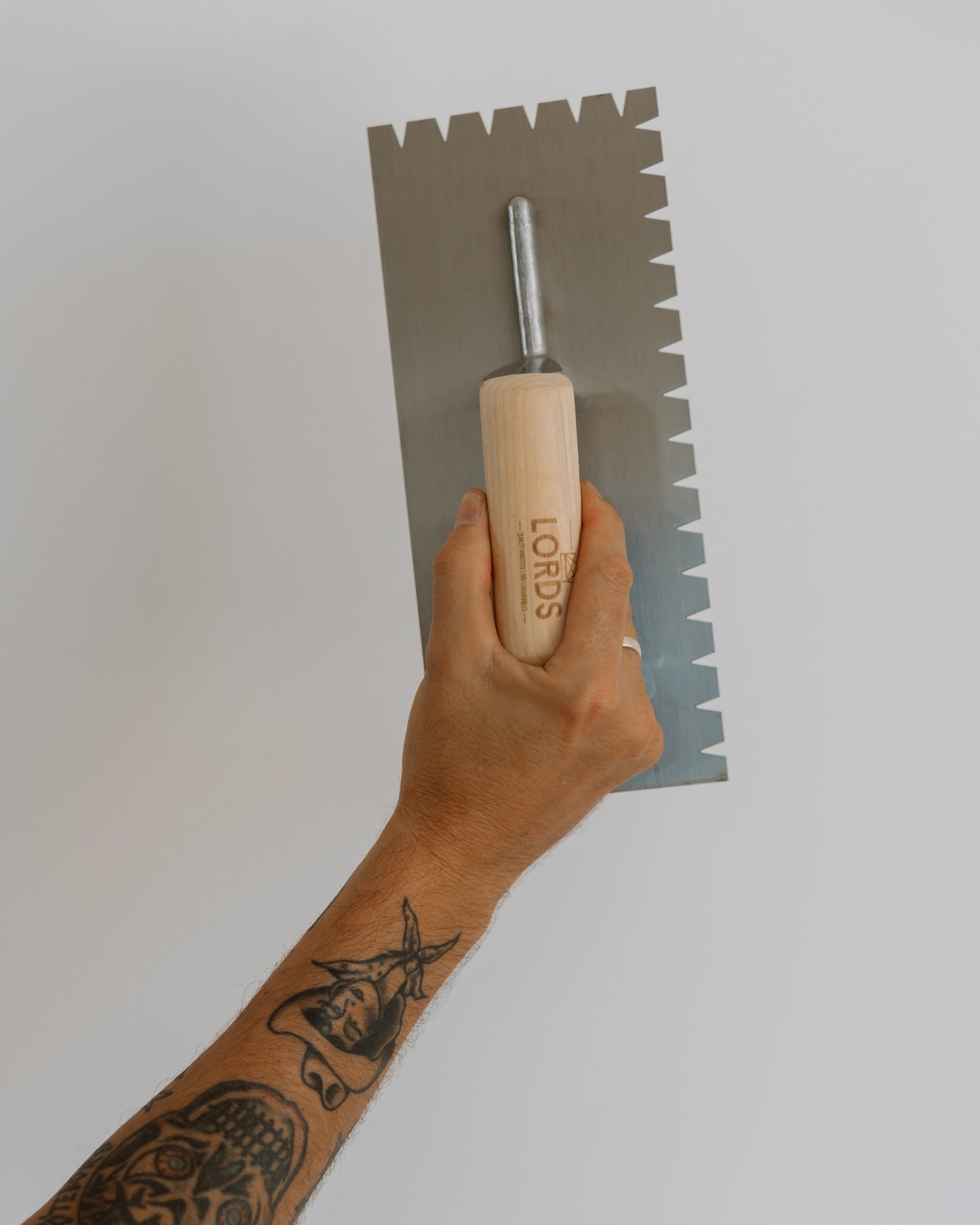 Lords Flat V-Notch Flooring Trowel — Professional Grade