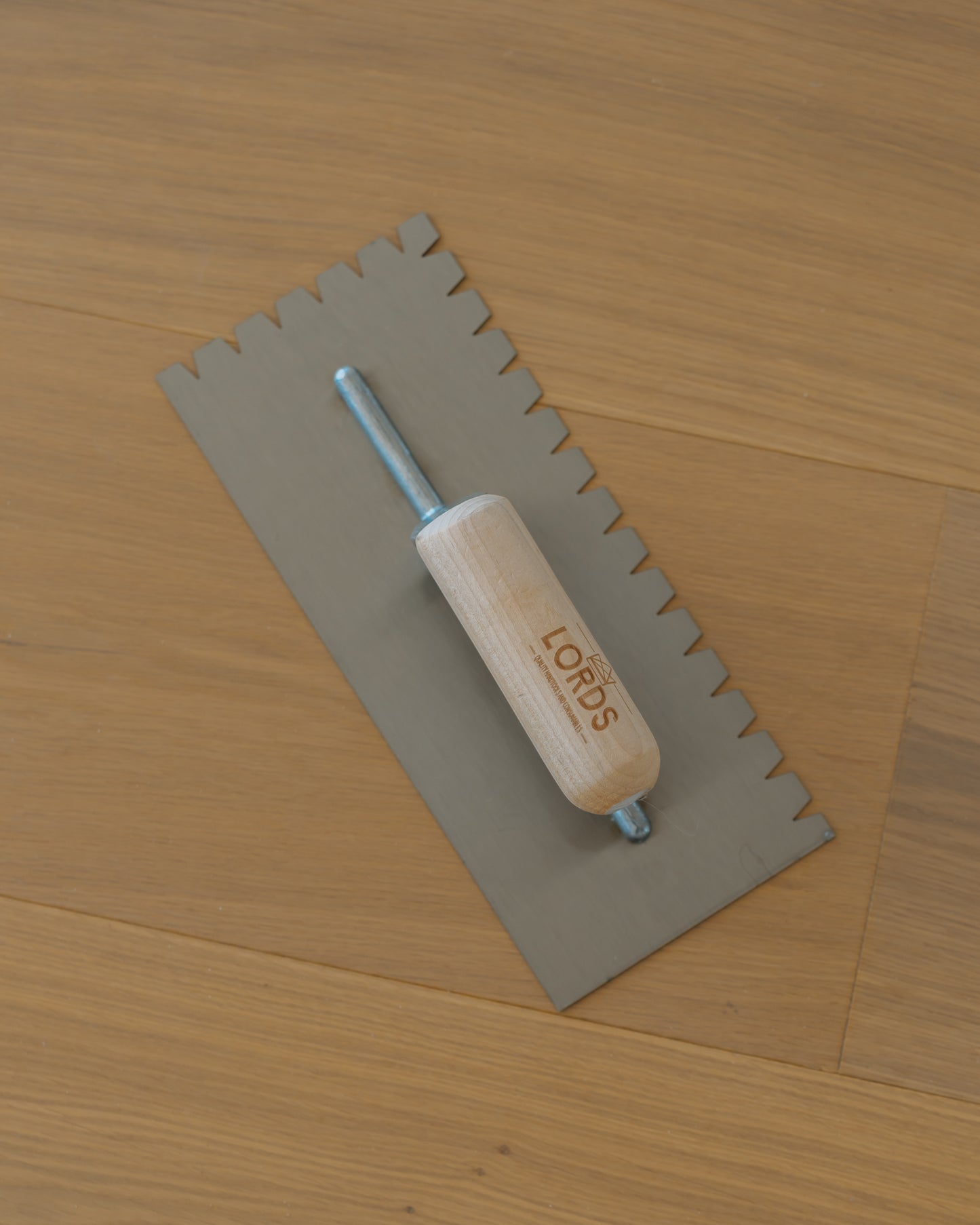 Lords Flat V-Notch Flooring Trowel — Professional Grade
